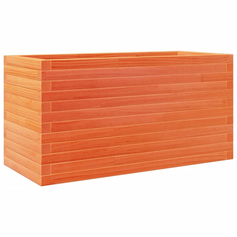 vidaXL viaszbarna tömör fenyőfa kerti virágtartó 90 x 40 x 45,5 cm