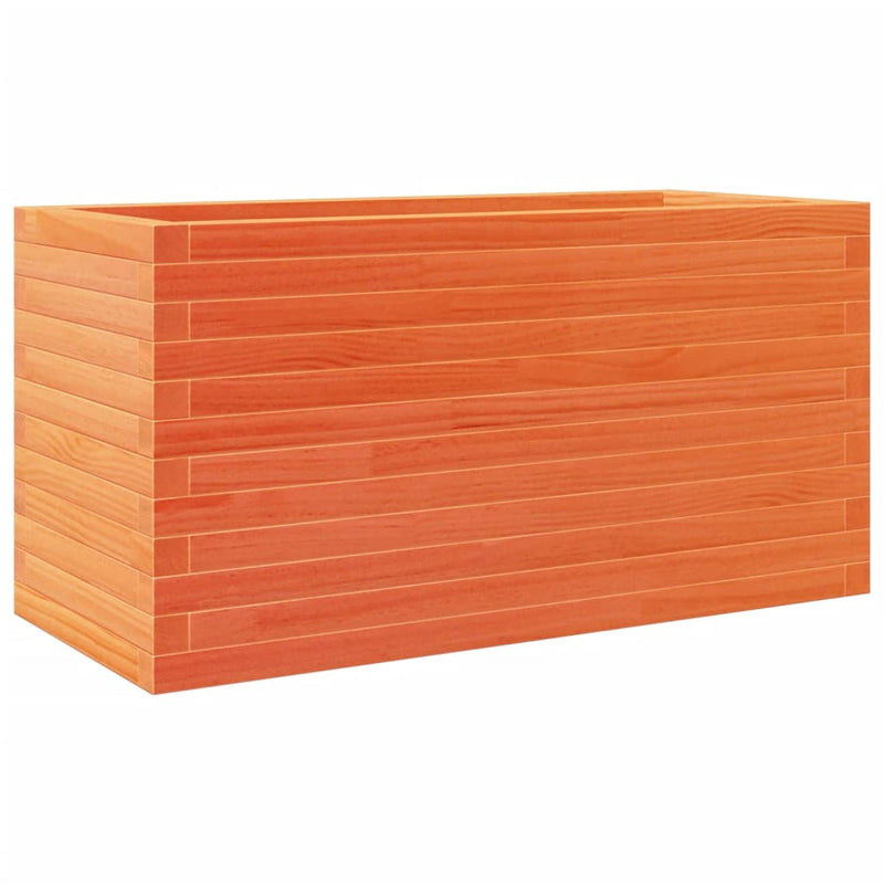 vidaXL viaszbarna tömör fenyőfa kerti virágtartó 90 x 40 x 45,5 cm