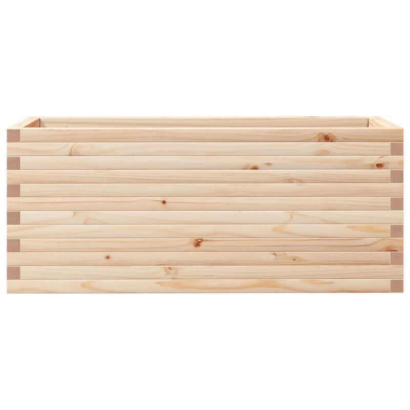 vidaXL tömör fenyő kerti virágláda 110 x 40 x 45,5 cm