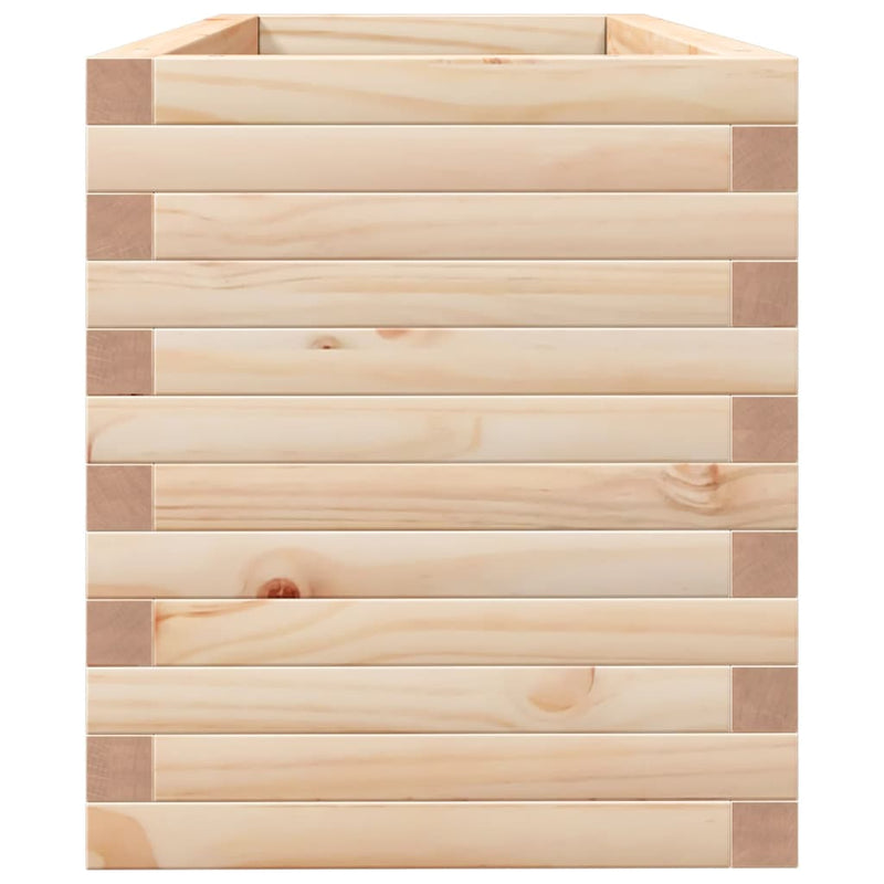 vidaXL tömör fenyő kerti virágláda 110 x 40 x 45,5 cm