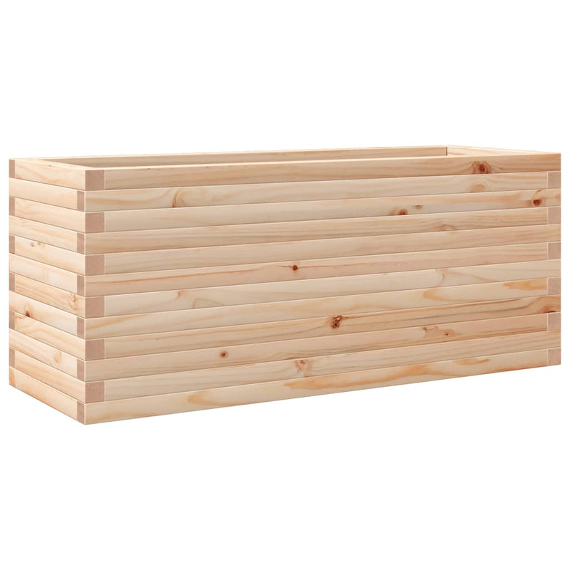 vidaXL tömör fenyő kerti virágláda 110 x 40 x 45,5 cm
