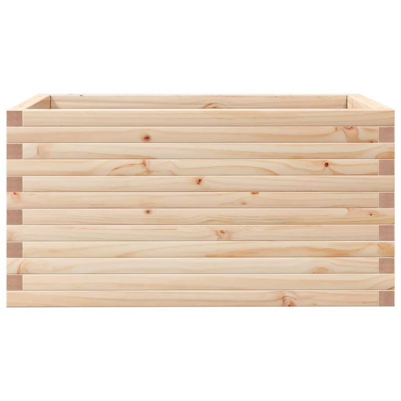 vidaXL tömör fenyő kerti virágláda 90 x 60 x 45,5 cm