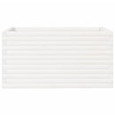 vidaXL fehér tömör fenyőfa kerti virágláda 90 x 60 x 45,5 cm