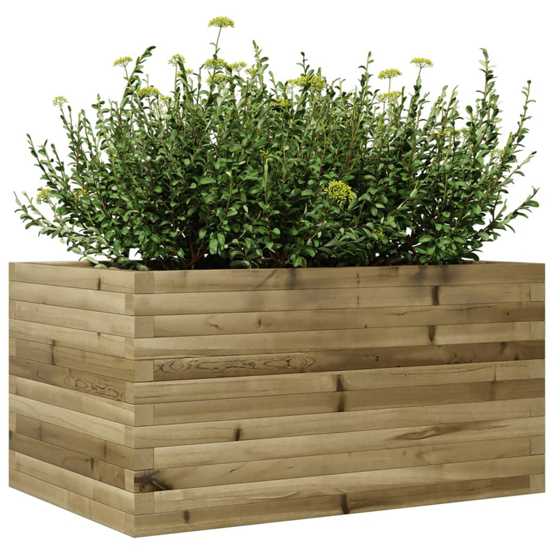 vidaXL impregnált fenyőfa kerti virágláda 90 x 60 x 45,5 cm