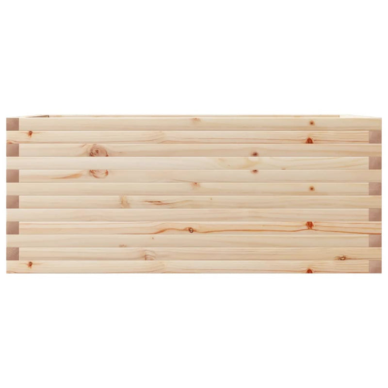 vidaXL tömör fenyő kerti virágláda 110 x 60 x 45,5 cm