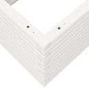 vidaXL fehér tömör fenyőfa kerti virágláda 110 x 60 x 45,5 cm