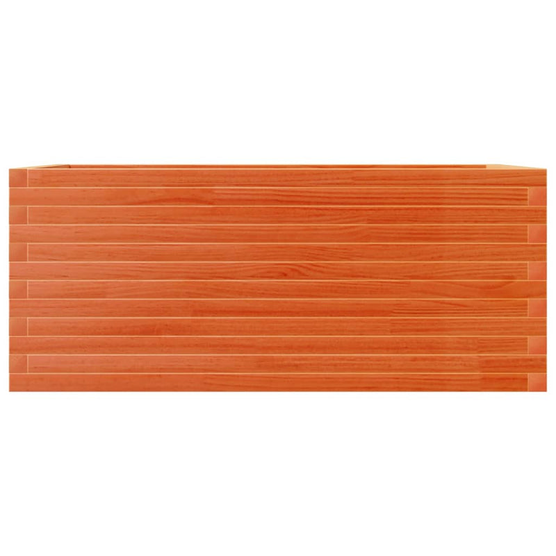 vidaXL viaszbarna tömör fenyőfa kerti virágláda 110 x 60 x 45,5 cm