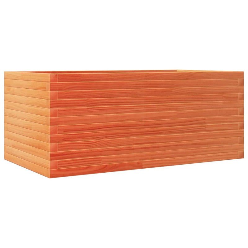 vidaXL viaszbarna tömör fenyőfa kerti virágláda 110 x 60 x 45,5 cm