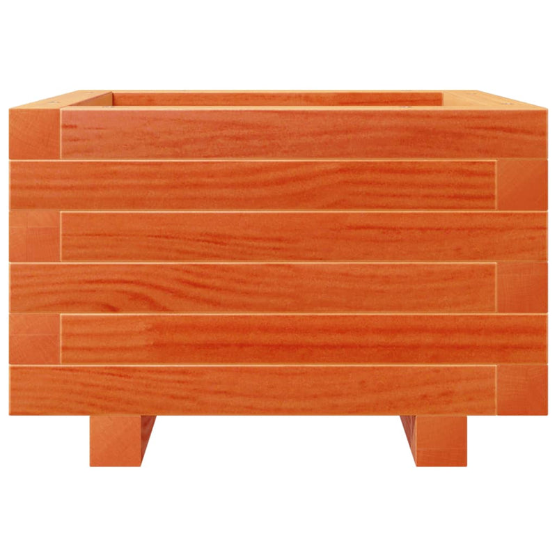 vidaXL viaszbarna tömör fenyőfa kerti virágláda 40x40x26,5 cm