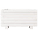 vidaXL fehér tömör fenyő virágláda 50x50x26,5 cm