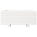 vidaXL fehér tömör fenyőfa kerti virágláda 60 x 60 x 26,5 cm