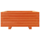 vidaXL viaszbarna tömör fenyőfa kerti virágláda 60 x 60 x 26,5 cm