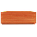vidaXL viaszbarna tömör fenyőfa kerti virágláda 70x70x26,5 cm