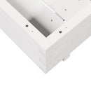 vidaXL fehér tömör fenyő virágláda 80x80x26,5 cm