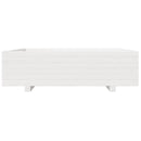 vidaXL fehér tömör fenyőfa kerti virágláda 90x90x26,5 cm