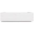 vidaXL fehér tömör fenyőfa kerti virágláda 90x90x26,5 cm