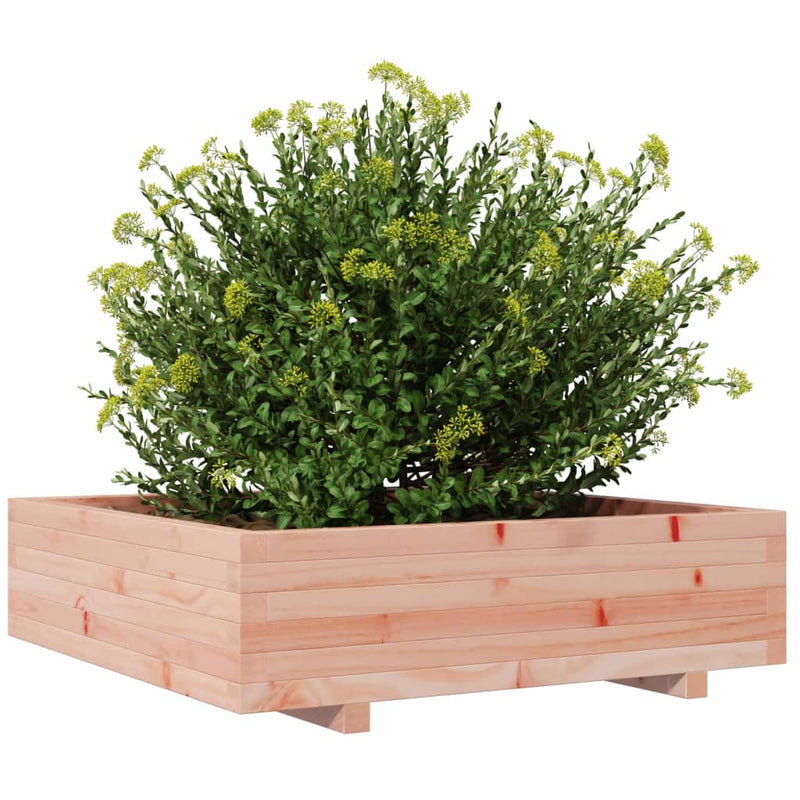 vidaXL tömör duglászfenyő kerti virágláda 90 x 90 x 26,5 cm