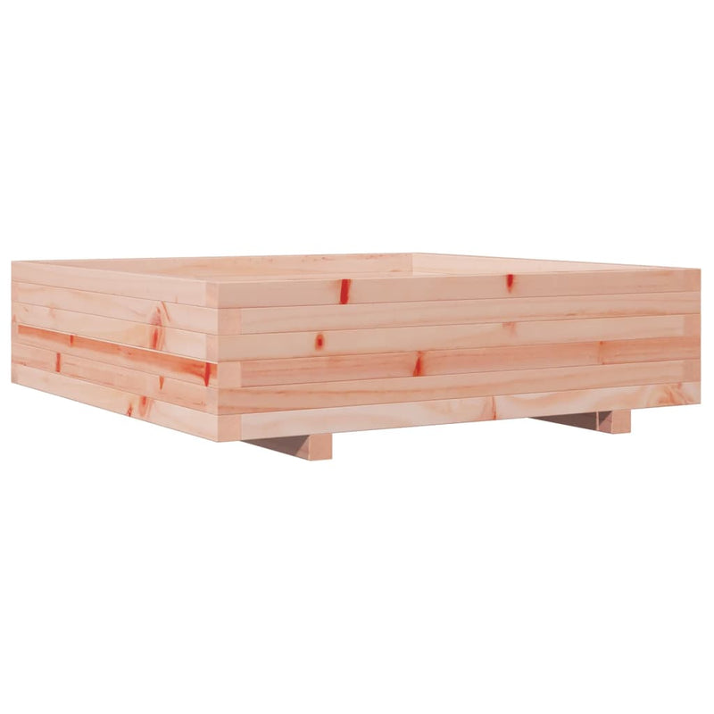 vidaXL tömör duglászfenyő kerti virágláda 90 x 90 x 26,5 cm