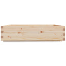 vidaXL tömör fenyő kerti virágláda 100 x 100 x 26,5 cm