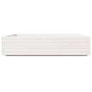 vidaXL fehér tömör fenyőfa kerti virágláda 110x110x26,5 cm