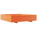 vidaXL viaszbarna tömör fenyőfa kerti virágláda 110x110x26,5 cm