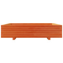 vidaXL viaszbarna tömör fenyőfa kerti virágláda 110x110x26,5 cm