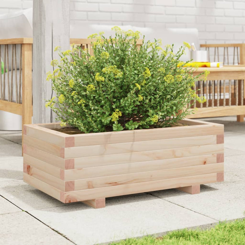 vidaXL tömör fenyőfa kerti virágtartó 70x40x26,5 cm