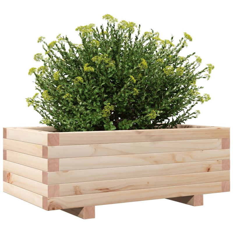 vidaXL tömör fenyőfa kerti virágtartó 70x40x26,5 cm