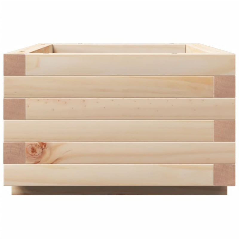 vidaXL tömör fenyőfa kerti virágtartó 70x40x26,5 cm