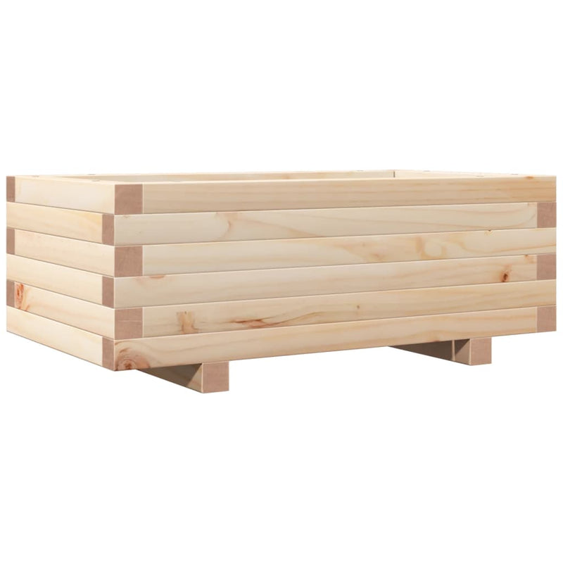 vidaXL tömör fenyőfa kerti virágtartó 70x40x26,5 cm