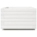 vidaXL fehér tömör fenyő virágláda 70x40x26,5 cm