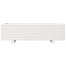 vidaXL fehér tömör fenyő virágláda 90 x 40 x 26,5 cm