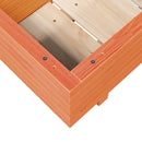 vidaXL viaszbarna tömör fenyőfa kerti virágláda 90 x 90 x 23 cm