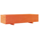 vidaXL viaszbarna tömör fenyőfa kerti virágláda 110x40x26,5 cm