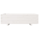 vidaXL fehér tömör fenyőfa kerti virágláda 90x60x26,5 cm