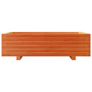 vidaXL viaszbarna tömör fenyőfa kerti virágláda 90x60x26,5 cm
