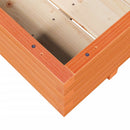 vidaXL viaszbarna tömör fenyőfa kerti virágláda 90x60x26,5 cm