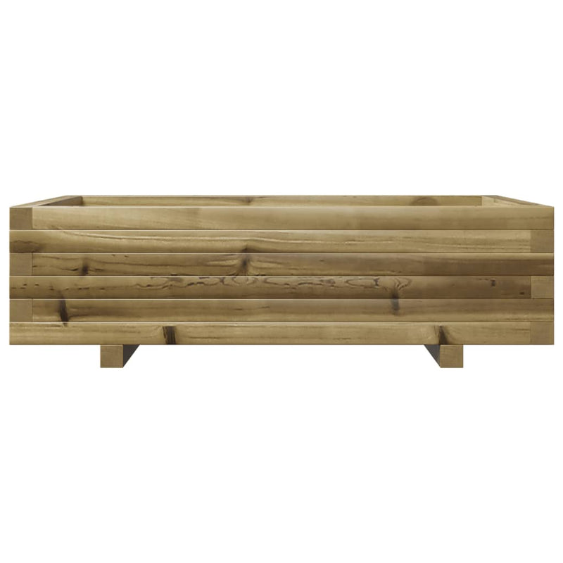 vidaXL impregnált fenyőfa kerti virágláda 90x60x26,5 cm