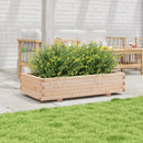 vidaXL tömör fenyő kerti virágláda 110 x 60 x 26,5 cm