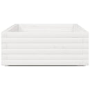 vidaXL fehér tömör fenyőfa kerti virágláda 110 x 60 x 26,5 cm