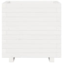 vidaXL fehér tömör fenyőfa kerti virágláda 50 x 50 x 49,5 cm