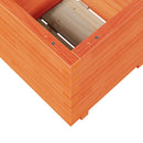 vidaXL viaszbarna tömör fenyőfa kerti virágláda 50 x 50 x 49,5 cm