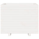 vidaXL fehér tömör fenyőfa kerti virágláda 60 x 60 x 49,5 cm