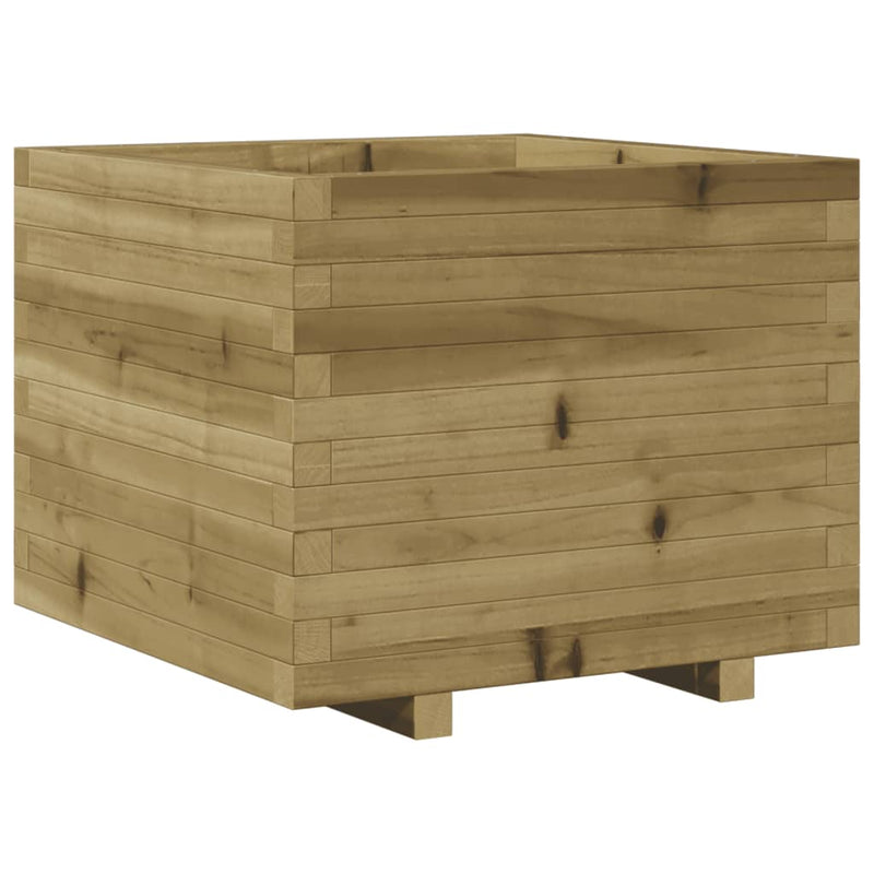 vidaXL impregnált fenyőfa kerti virágláda 60 x 60 x 49,5 cm