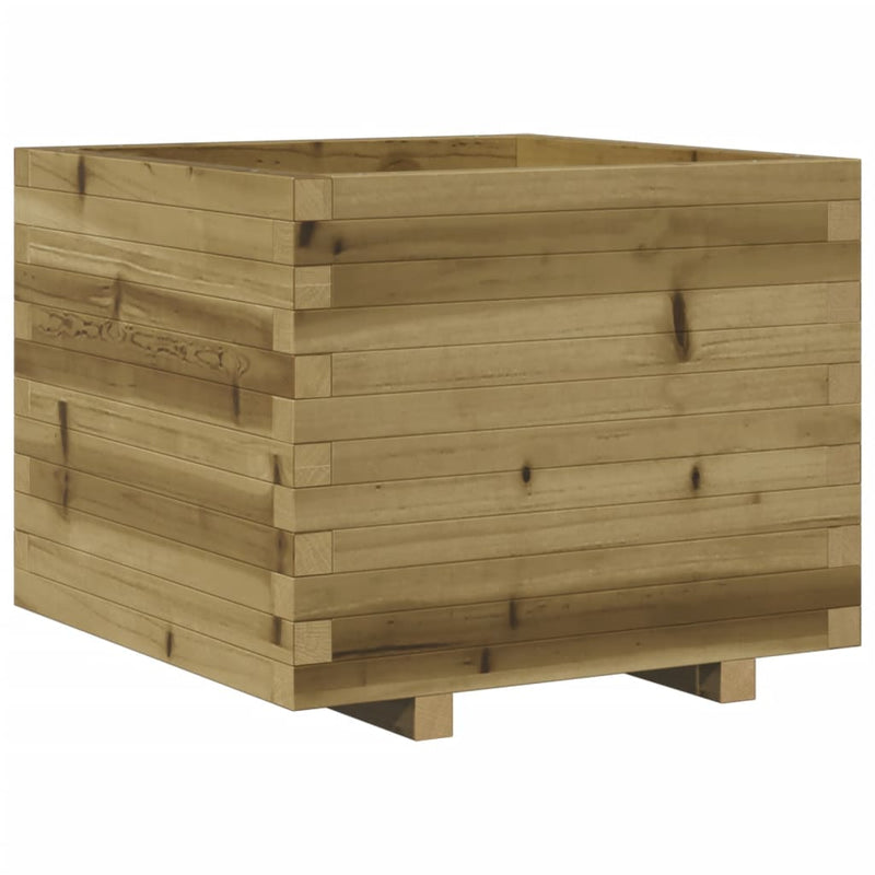 vidaXL impregnált fenyőfa kerti virágláda 60 x 60 x 49,5 cm