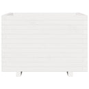 vidaXL fehér tömör fenyő virágláda 70 x 70 x 49,5 cm