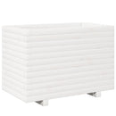 vidaXL fehér tömör fenyőfa virágláda 70 x 40 x 49,5 cm