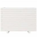 vidaXL fehér tömör fenyőfa virágláda 70 x 40 x 49,5 cm