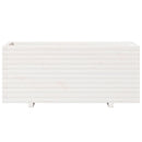 vidaXL fehér tömör fenyőfa kerti virágtartó 110 x 40 x 49,5 cm