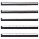 vidaXL 5 db acél és gumi padlólehúzó fejek 45,5 x 2 x 5 cm